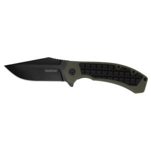 Kershaw Faultline Folder Knife 3" Drop Point Blade Olive | Kershaw
