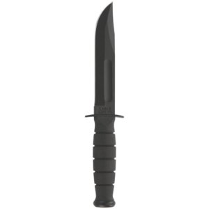Ka-Bar Short Ka-Bar Fixed Knife 5-1/4" Clip Point Blade Black