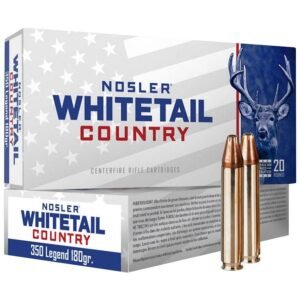 Nosler Whitetail Country Rifle Ammunition 350 Legend 180gr LFN 2100 fps 20/ct