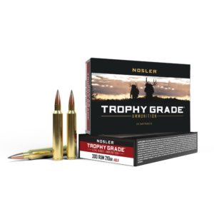 Nosler Accubond Long Range Trophy Grade Rifle Ammunition .300 Rum 210 gr PT 2920 fps 20/ct
