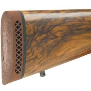 Pachmayr Deluxe Recoil Pad - Small 5.15" L x 1.80" W x 1" T Brown/White Line Base
