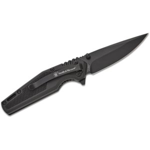 Smith & Wesson SWAT Assisted Folding Knife 3" Drop Point Blade Black Box