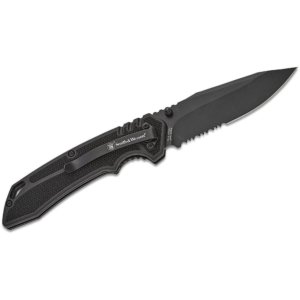 Smith & Wesson Special Ops Folding Knife 3.5" Clip Point Blade Black Box