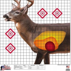 Pro-Shot Whitetail Deer Sight In Target 25" X 25" 5/ct | Pro-Shot