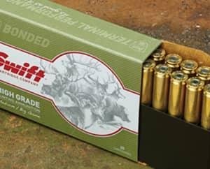 Swift Scirocco II Rifle Ammunition 7mm Rem Mag 150 gr BT 3036 fps 20/ct