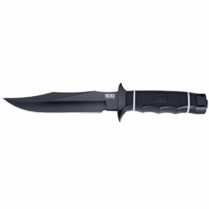 SOG Tech Bowie Knife 6.4" Blade Black | SOG