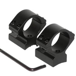 Talley Lightweight Alloy Scope Mount Combo - Black Anodized - 1" - Low Winchester 70 STD & Short