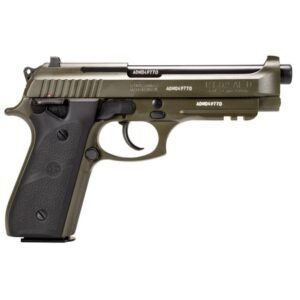 Taurus PT92 Handgun 9mm Luger 17rd Magazines (2) 5" Barrel OD Green Black Hogue Grip