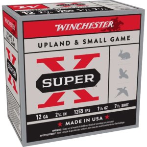 Winchester Super-X Heavy Game Shotshells 12 ga 2-3/4" 1-1/8 oz 1255 fps #7.5 25/ct