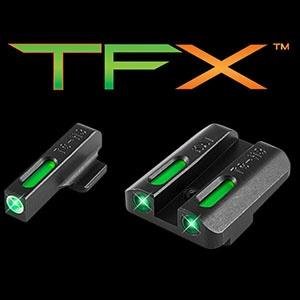 TRUGLO TFX Tritium/Fiber-Optic Day/Night Sights Fits KAHR Arms K | TRUGLO