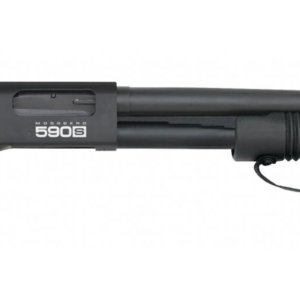 MOSSBERG 590S SHOCKWAVE 12G 14.375" 8+1RD BLACK, BEAD SIGHT