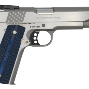 COLT 1911 GOLD CUP LITE SERIES 70 45ACP STS BLUE GRIPS 5" 8+1