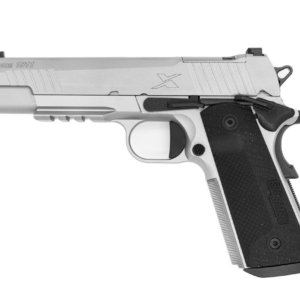 SIG SAUER 1911 X SERIES STAINLESS 45ACP 5" G10 GRIP, OPTIC RDY, 2-8RD
