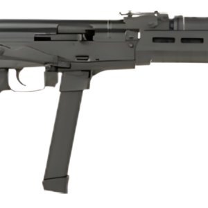 CENTURY ARMS WASR MC10 9MM RIFLE 17.5" BLACK, TRIANGLE STOCK, 1-33RD GLOCK MAG