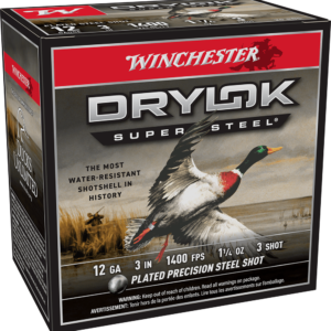 WINCHESTER DRYLOK SUPER STEEL 12 GA 3" #3  1-1/4 OZ 25 RD/BX 10 BX/CS