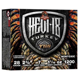 HEVI-SHOT HEVI-18 TSS TURKEY 28GA 2-3/4IN 1-1/16OZ #7 5RD/BX 10BX/CS