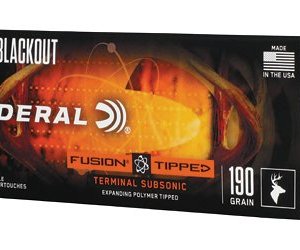Federal Ammunition FUSION TIPPED 300BLK 190GR 20/200 | Federal Ammunition