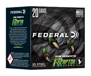 Federal Ammunition FED RAPTOR STEEL 20GA 3" 1OZ #3 25 | Federal Ammunition