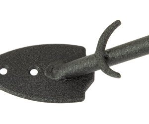 SKULL HOOKER FLUSH WALL MOUNT BLK