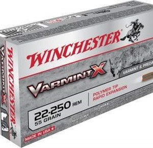 Winchester 22-250 Varmint X X22250P 55 gr Polymer Tip 20 rounds