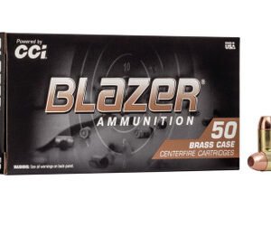CCI Blazer Brass 40 S&W Ammunition CCI5220 180 Grain Full Metal Jacket 50 rounds