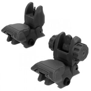 TacFire AR-15 45 Same Plane/Low Profile Pop Up Sights Black | TacFire