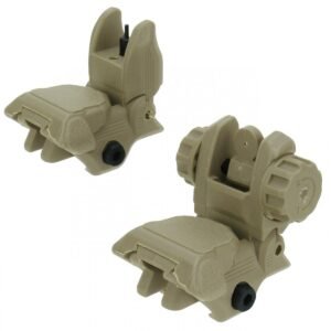 TacFire AR-15 45 Same Plane/Low Profile Pop Up Sights Tan | TacFire