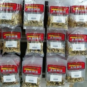 Lightning Ammo Reman. Cleaned & Polished Brass .45 ACP 100/ct Bag(Mixed Primer Size)