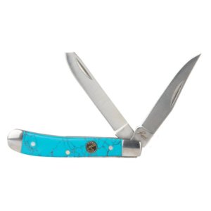 Rock Ridge Outdoors ABKT Roper Peanut Knife 2 Blades Turquoise | Rock Ridge Outdoors