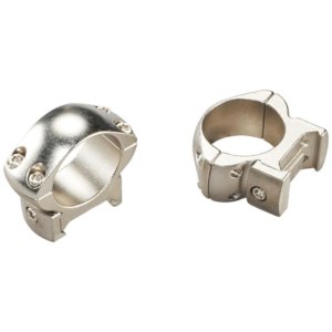 Weaver Grand Slam Steel Top Mount Scope Rings 1" Medium Silver | Weaver