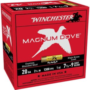 Winchester Magnum Dove Shotshell 20ga 2-3/4" 1oz 1300 fps | Winchester