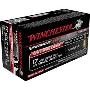 Winchester Varmint Rimfire Ammunition .17 WSM 20 gr. VMAX 3000 | Winchester