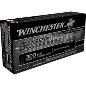 Winchester Super Suppressed Rifle Ammunition .300 AAC Blackout 200gr FMJOT 1060 fps 20/ct