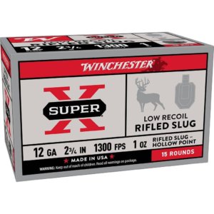 Winchester Super-X Shotshells 12ga 2-3/4" 1oz 1300 fps Slug 25/ct | Winchester