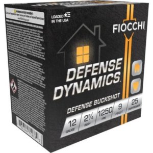 Fiocchi Defense Dynamics Shotshells 12ga 2-3/4" 9-pellet 1250 | Fiocchi
