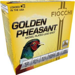 Fiocchi GOLDEN PHEASANT NP 12ga 2 3/4" 1 3/8oz #6 1250fps 25RD | Fiocchi