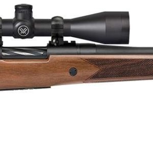 MOSSBERG PATRIOT 350 LEGEND RIFLE 22" T.B. WOOD STOCK, 4RD VORTEX 3-9X40 SCOPE