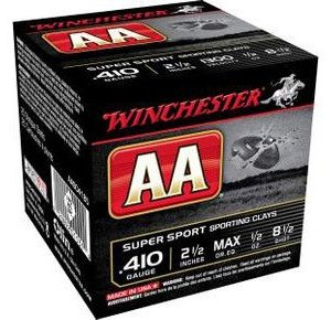 Winchester 410 Bore AA Super Sport Sporting Clays AASC4185 2-1/2" #8.5 Shot 1/2oz 1300fps 250 rounds