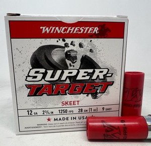 Winchester 12 Gauge Super-Target Ammunition TRGT12509CASE #9 Shot 2-3/4" 1oz 1250fps CASE 250 Rounds