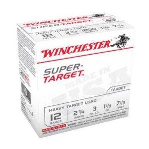 Winchester 12 Gauge Ammunition Target TRGT12M7 2 3/4" 1-1/8oz #7-1/2 shot 1200 FPS CASE 250 rounds