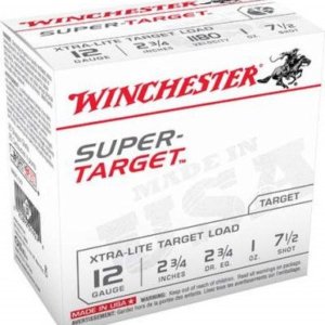 Winchester 12 Gauge Ammunition Light Target TRGTL127 2-3/4" 1oz #7-1/2 shot 1180 FPS CASE 250 rounds