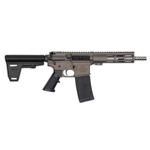 GLFA 223 Wylde Braced Pistol .223 Wylde 30rd Magazine 7.5" Stainless Steel Barrel Tungsten Finish