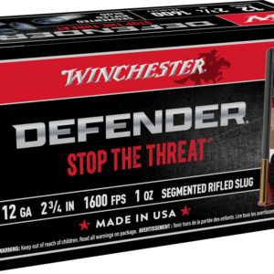 WINCHESTER DEFENDER 12G 2 3/4" 1OZ SLUG 10RD BX 100RD CASE
