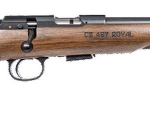 CZ 457 ROYAL 22LR RIFLE 16.5" THREADED BBL, AMERICAN STYLE WALNUT STOCK, 5RD MAGAZINE