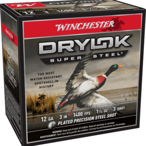 WINCHESTER DRYLOK SUPER STEEL 12 GA 3" #3  1-1/4 OZ 25 RD/BX 10 BX/CS